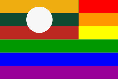 Shan Rainbow Flag clipart
