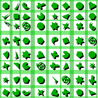 Shapes pattern 2 (colour 2) clipart
