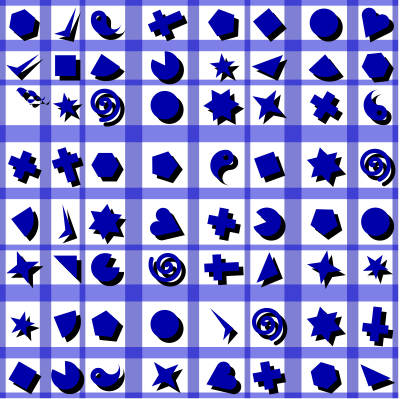 Shapes pattern 2 (colour 3) clipart