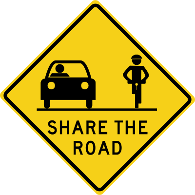 Share the Road clipart