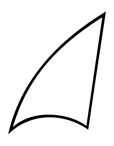 Shark Fin - Sail - Abstract 002 clipart
