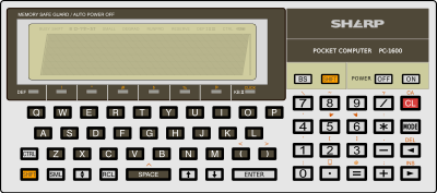 Sharp PC-1600 clipart