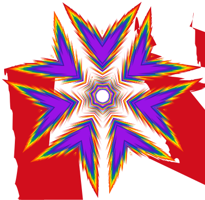 Sharp Rainbow Star clipart