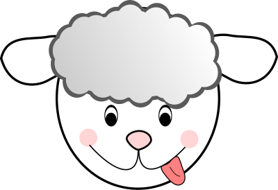 Sheep bad clipart