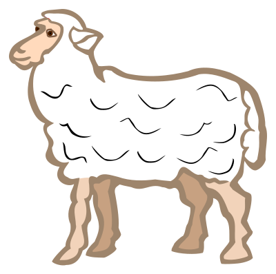 Sheep - coloured clipart