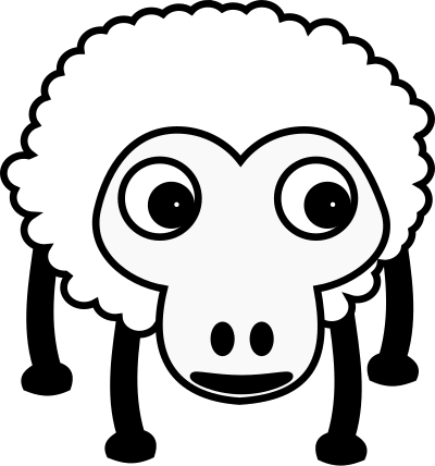 Sheep001 clipart