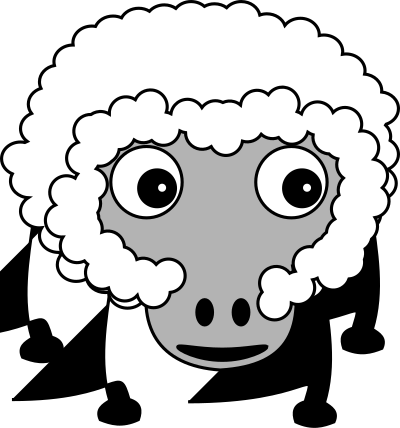 Sheep002 clipart