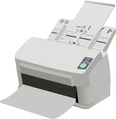 Sheet Fed Scanner clipart