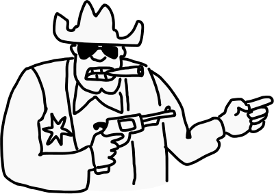 Sheriff (doodle style) clipart