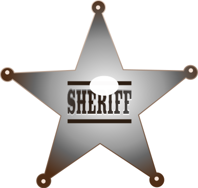 Sheriff Star clipart