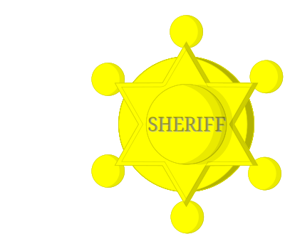 Sheriff star celso junio 02 clipart