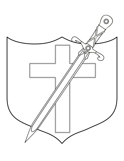 Shield and Longsword clipart