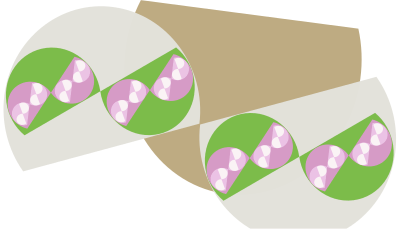 Shifty circles - abstract background image clipart