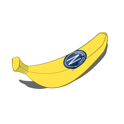 Shiny banana clipart