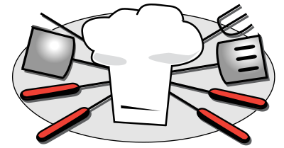 Shiny BBQ Tools clipart
