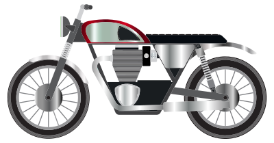 Shiny Motorcycle clipart