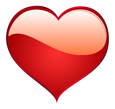 Shiny Red Heart clipart