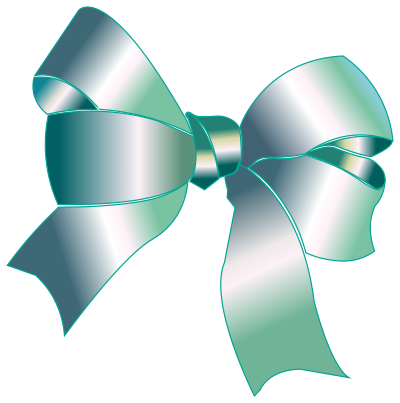 Shiny Reflective Silver Ribbon clipart