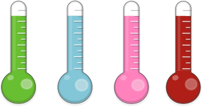 Shiny thermometers clipart