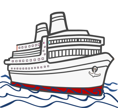 Ship - coloured clipart