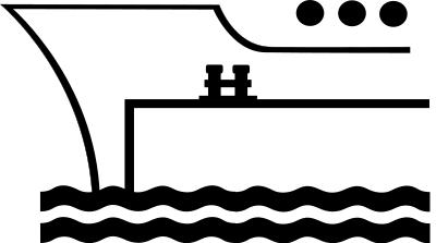 Ship next to Pier clipart