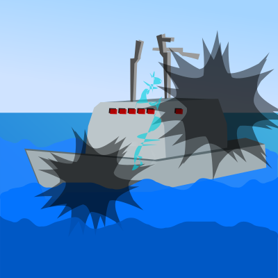 Ship Sea Battle clipart