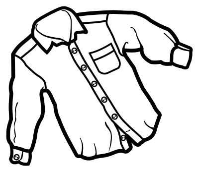 Shirt - lineart clipart