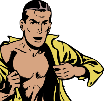 Shirtless man clipart