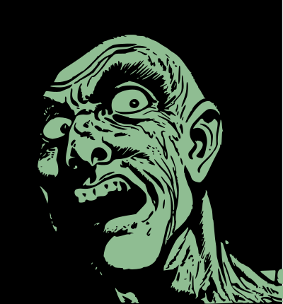 Shocked man clipart