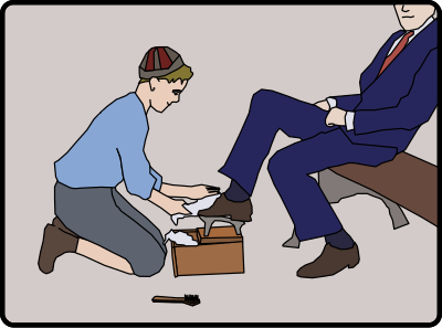 Shoe Shiner clipart