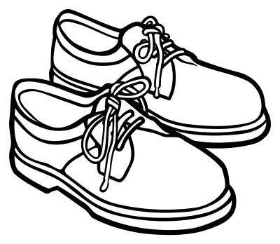 Shoes - lineart clipart