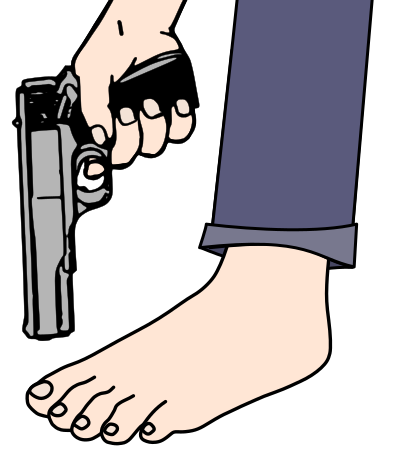 Shoot Yourself in the Foot clipart