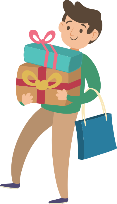Shopping Man clipart