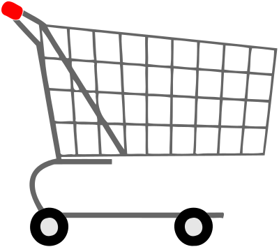 Shopping trolley clipart