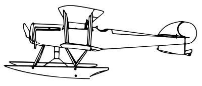 Short Shrimp Seaplane clipart