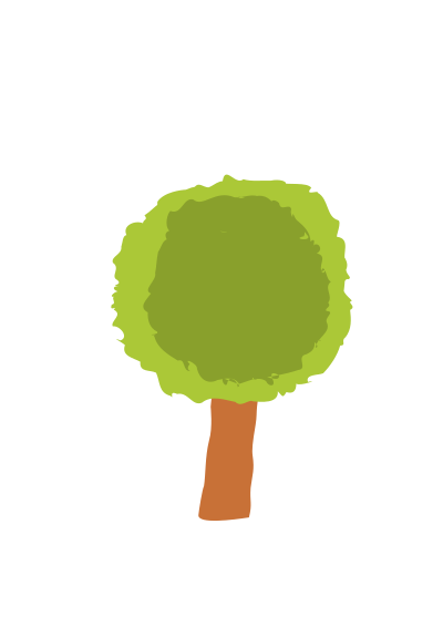 Short tree 1 clipart