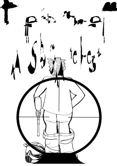 Shot to the tush clipart