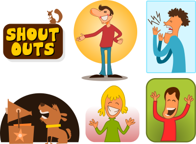 Shout Outs clipart