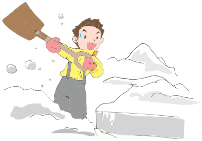 Shovelling Snow #1b clipart