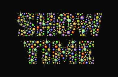 Show Time- color typography clipart