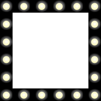Showbiz Make-up Mirror Style Frame clipart