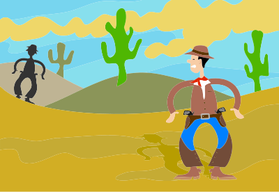 Showdown In The Desert clipart