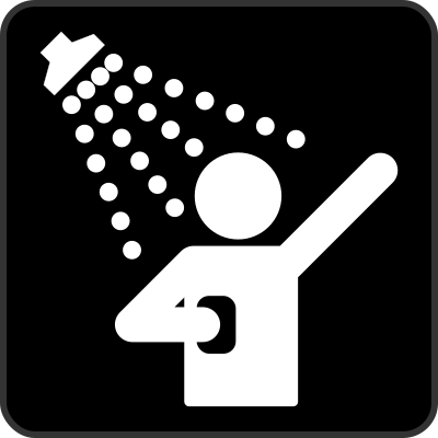 Shower black clipart