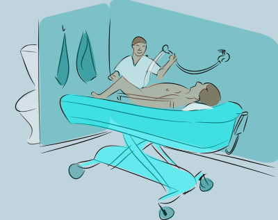 Shower Trolley clipart