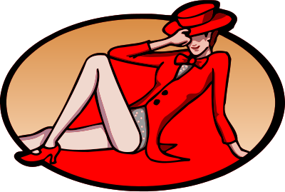 Showgirl 2 clipart