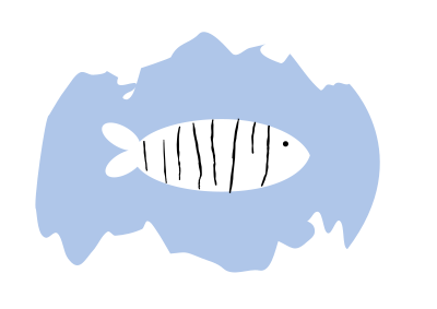 Shredded fish 1 clipart