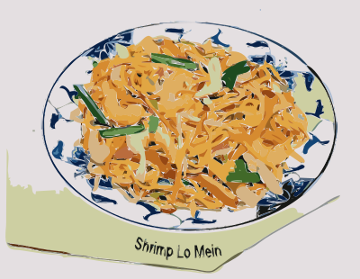 Shrimp Lo Mein clipart