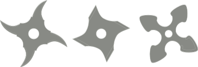 Shurikens clipart