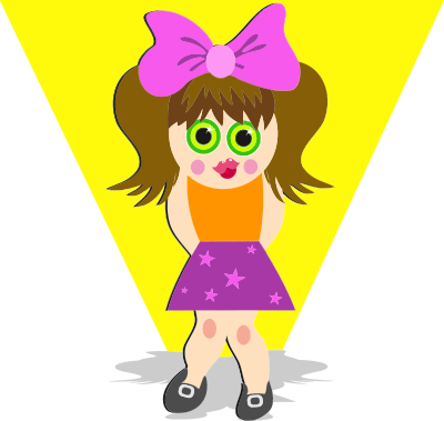 Shy Girl clipart