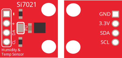 si7021 - I2C Temperature and Humidity Sensor clipart